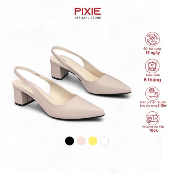 Giày Cao Gót 5cm SlingBack Hậu Thun H350