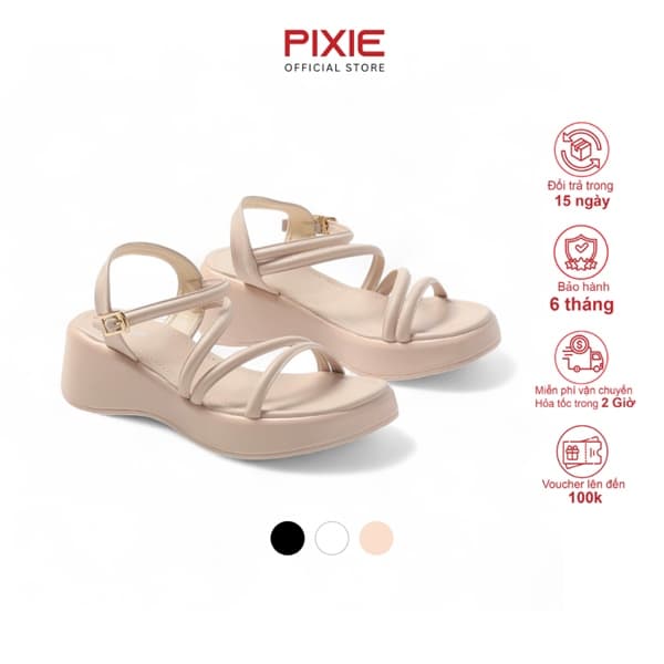Giày Sandal Đế Xuồng 5cm Quai Mảnh H307