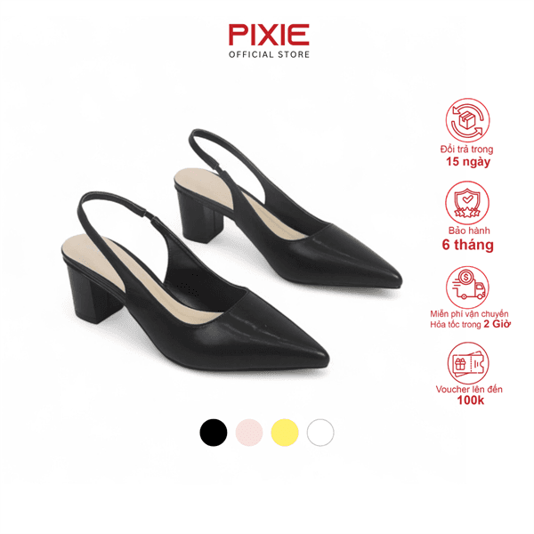 Giày Cao Gót 5cm SlingBack Hậu Thun H350