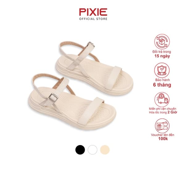 Giày Sandal Đế Xuồng 3cm Quai Ngang H230